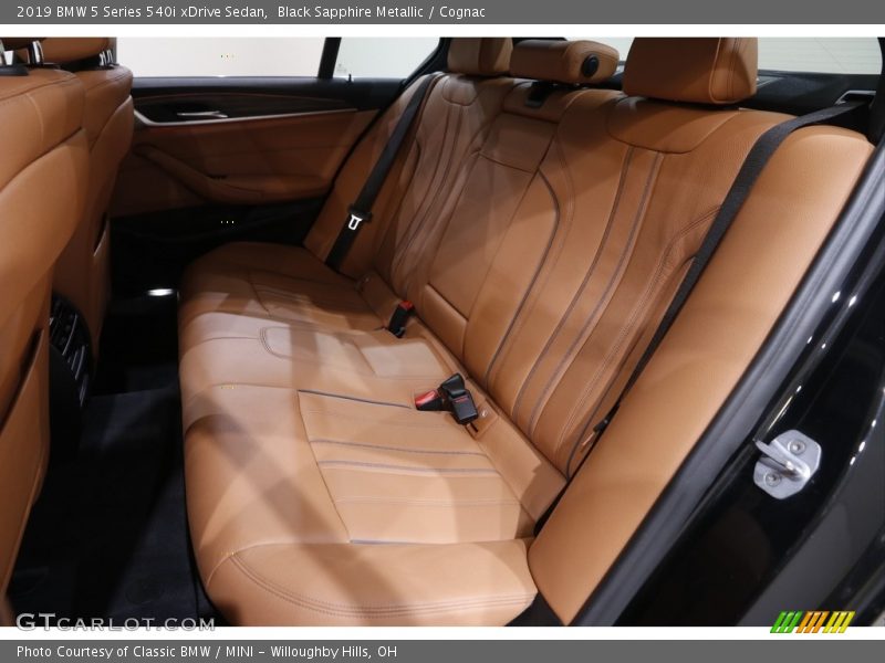 Black Sapphire Metallic / Cognac 2019 BMW 5 Series 540i xDrive Sedan