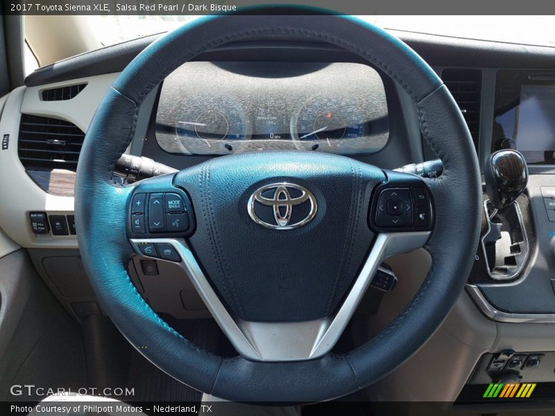 Salsa Red Pearl / Dark Bisque 2017 Toyota Sienna XLE