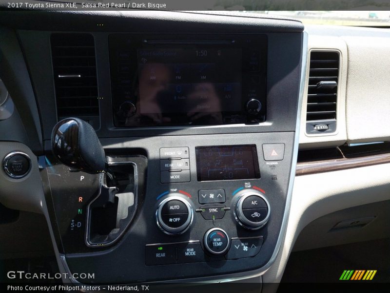 Salsa Red Pearl / Dark Bisque 2017 Toyota Sienna XLE