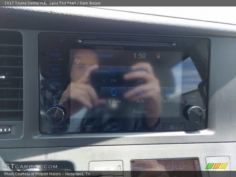 Salsa Red Pearl / Dark Bisque 2017 Toyota Sienna XLE