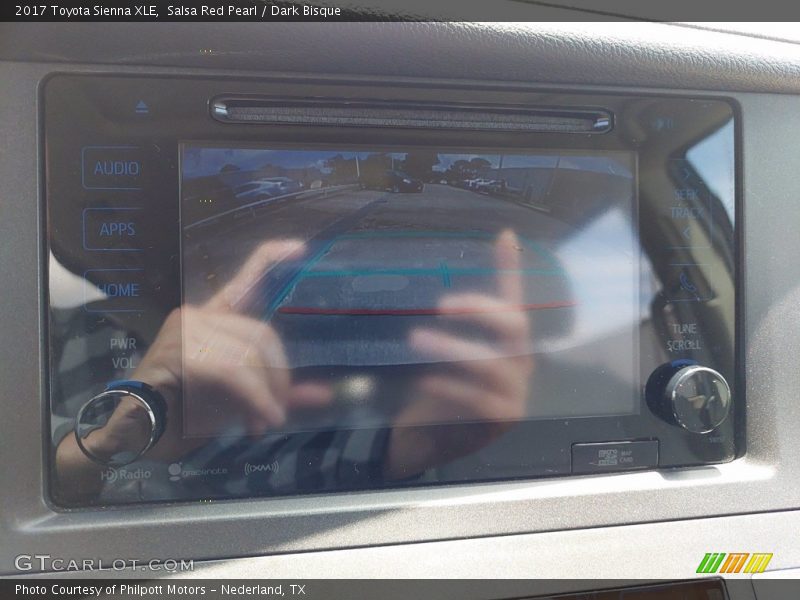 Salsa Red Pearl / Dark Bisque 2017 Toyota Sienna XLE