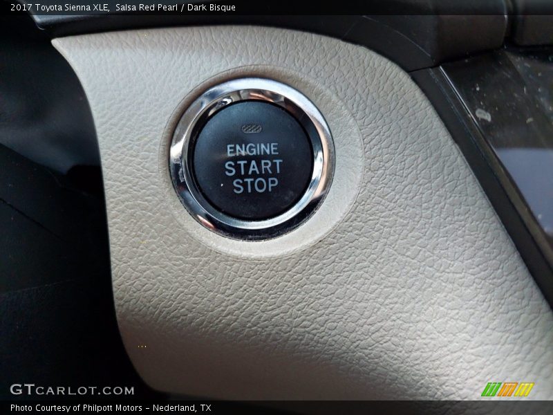 Salsa Red Pearl / Dark Bisque 2017 Toyota Sienna XLE