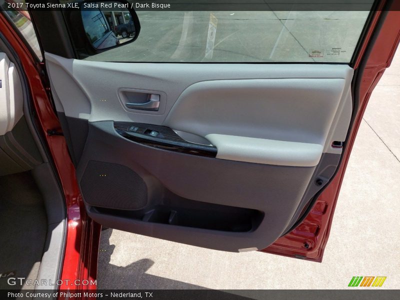 Salsa Red Pearl / Dark Bisque 2017 Toyota Sienna XLE