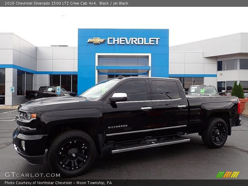 Black / Jet Black 2016 Chevrolet Silverado 1500 LTZ Crew Cab 4x4