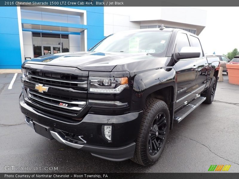 Black / Jet Black 2016 Chevrolet Silverado 1500 LTZ Crew Cab 4x4