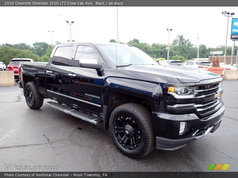 Black / Jet Black 2016 Chevrolet Silverado 1500 LTZ Crew Cab 4x4