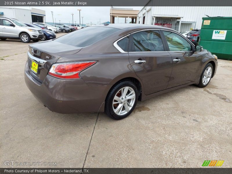 Java Metallic / Beige 2015 Nissan Altima 2.5 SV