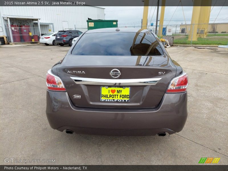 Java Metallic / Beige 2015 Nissan Altima 2.5 SV