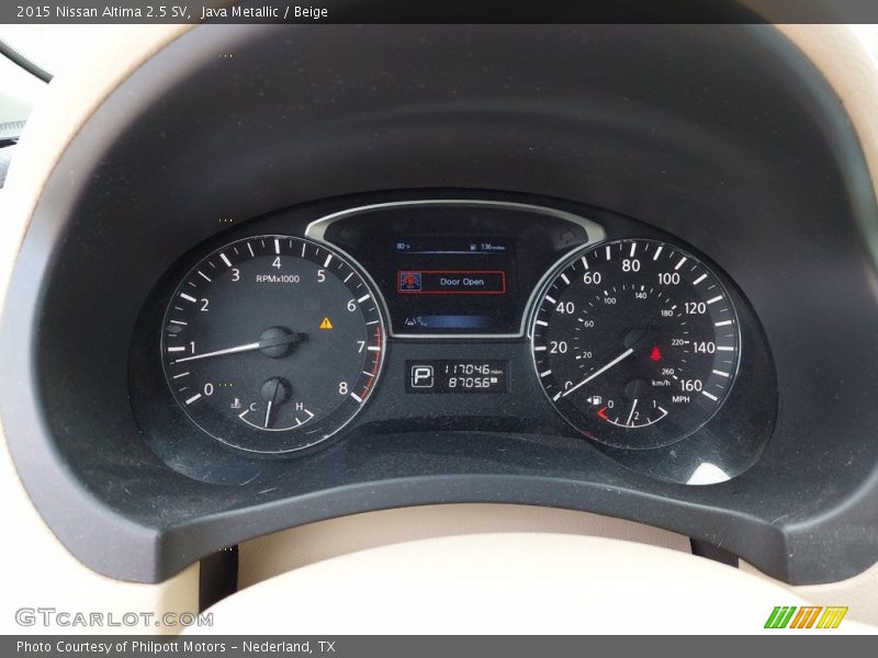 Java Metallic / Beige 2015 Nissan Altima 2.5 SV