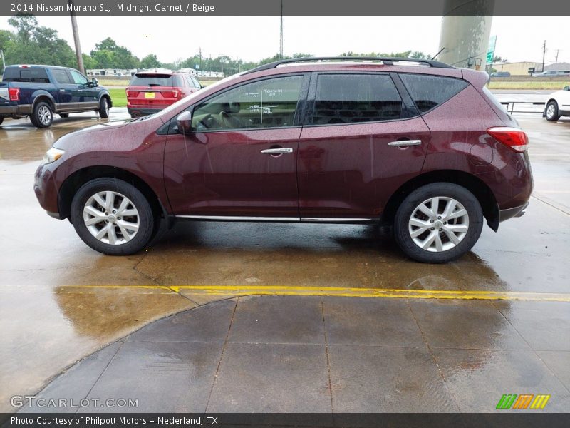 Midnight Garnet / Beige 2014 Nissan Murano SL