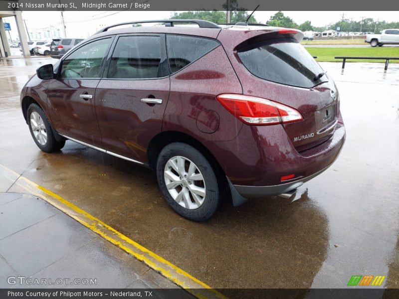Midnight Garnet / Beige 2014 Nissan Murano SL
