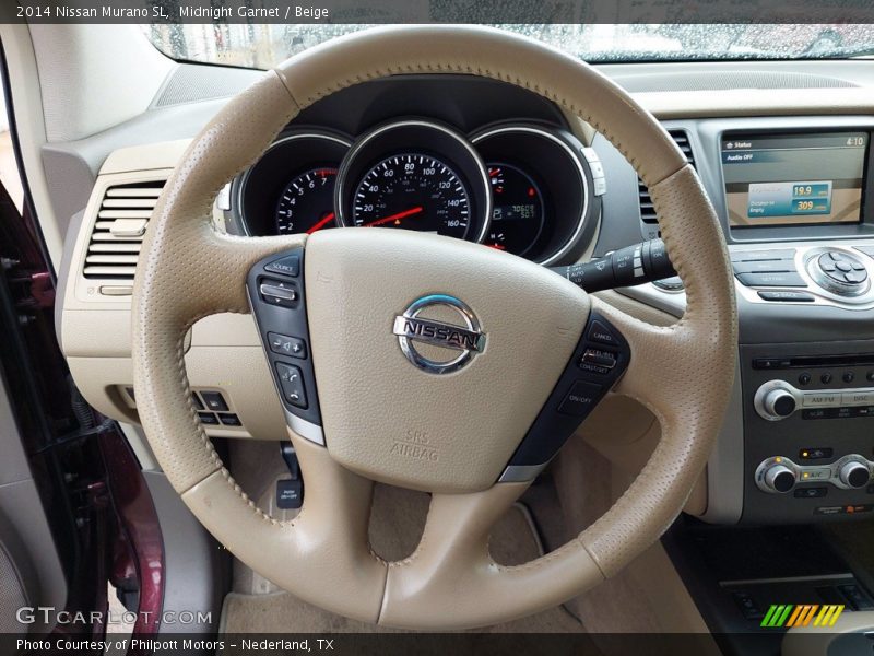 Midnight Garnet / Beige 2014 Nissan Murano SL