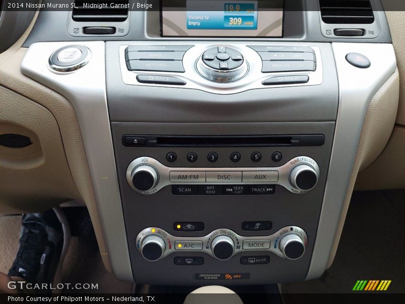 Midnight Garnet / Beige 2014 Nissan Murano SL