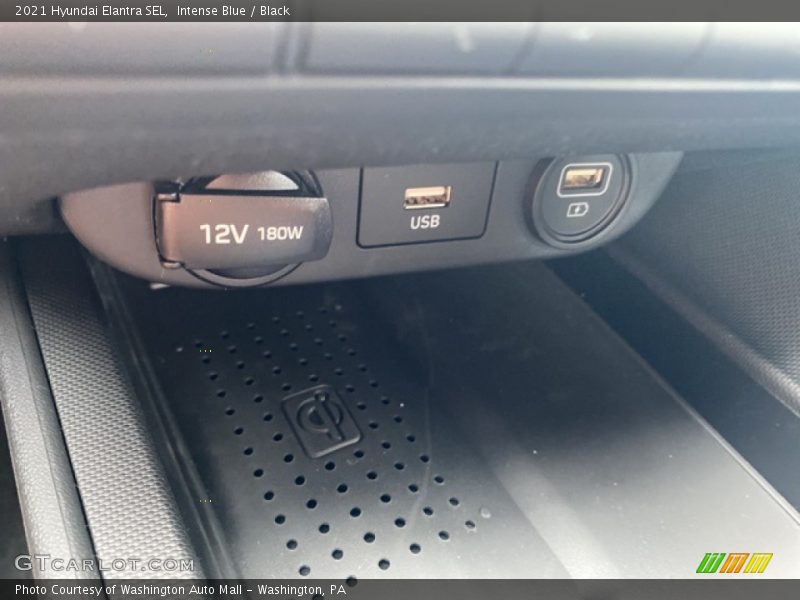 Intense Blue / Black 2021 Hyundai Elantra SEL