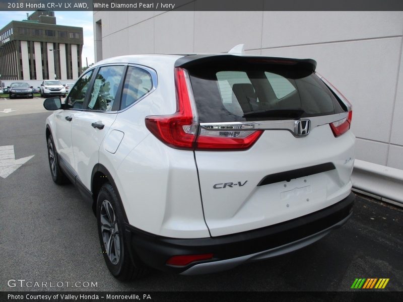White Diamond Pearl / Ivory 2018 Honda CR-V LX AWD
