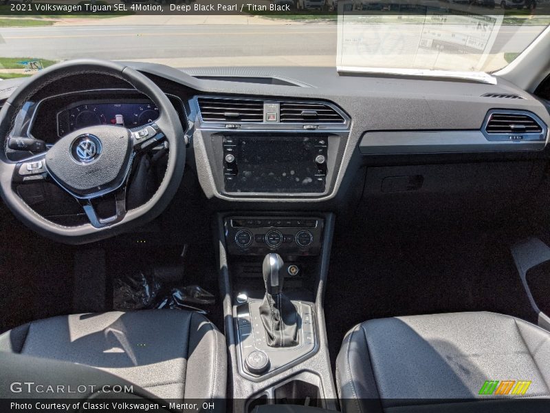 Dashboard of 2021 Tiguan SEL 4Motion