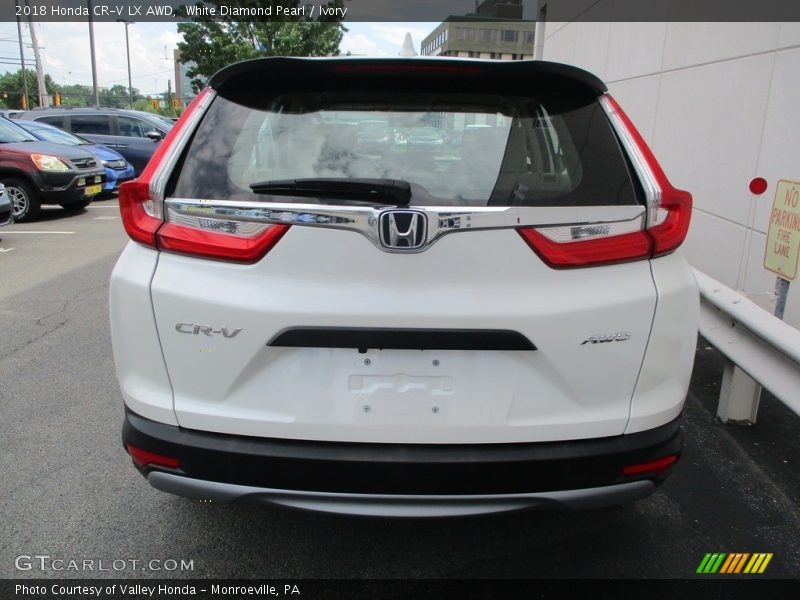 White Diamond Pearl / Ivory 2018 Honda CR-V LX AWD
