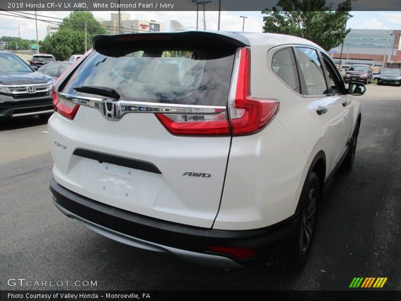 White Diamond Pearl / Ivory 2018 Honda CR-V LX AWD