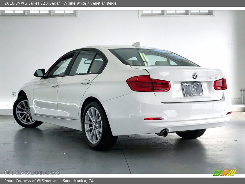 Alpine White / Venetian Beige 2018 BMW 3 Series 320i Sedan
