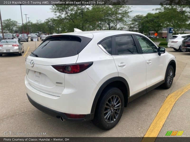Snowflake White Pearl Mica / Silk Beige 2019 Mazda CX-5 Touring AWD
