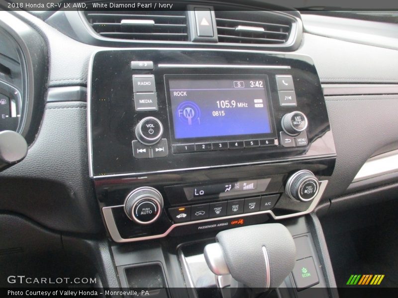 White Diamond Pearl / Ivory 2018 Honda CR-V LX AWD
