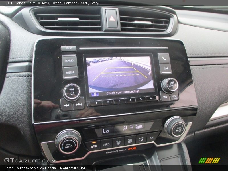 White Diamond Pearl / Ivory 2018 Honda CR-V LX AWD