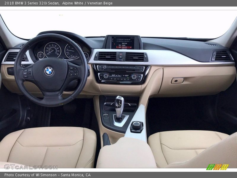 Alpine White / Venetian Beige 2018 BMW 3 Series 320i Sedan