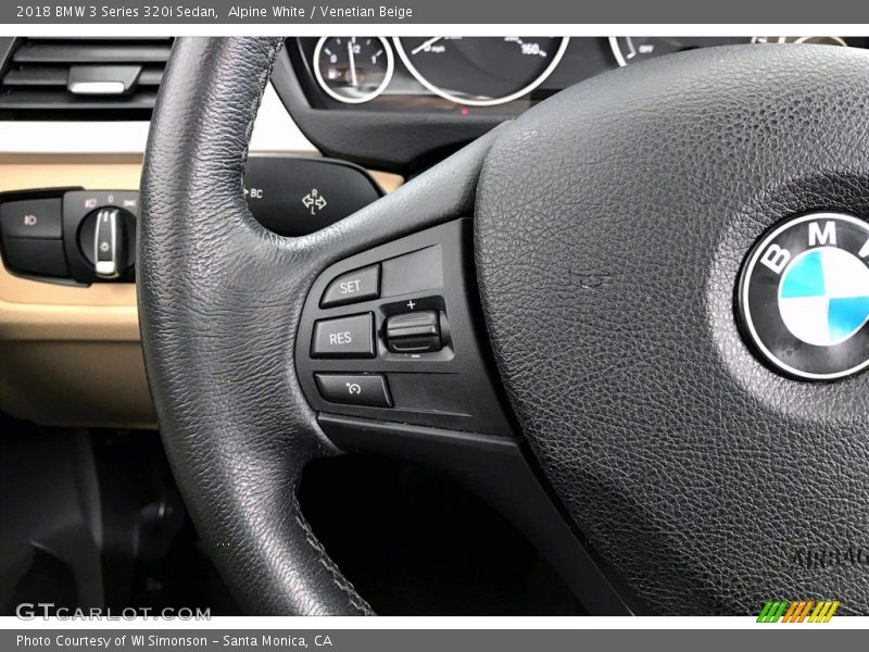 Alpine White / Venetian Beige 2018 BMW 3 Series 320i Sedan