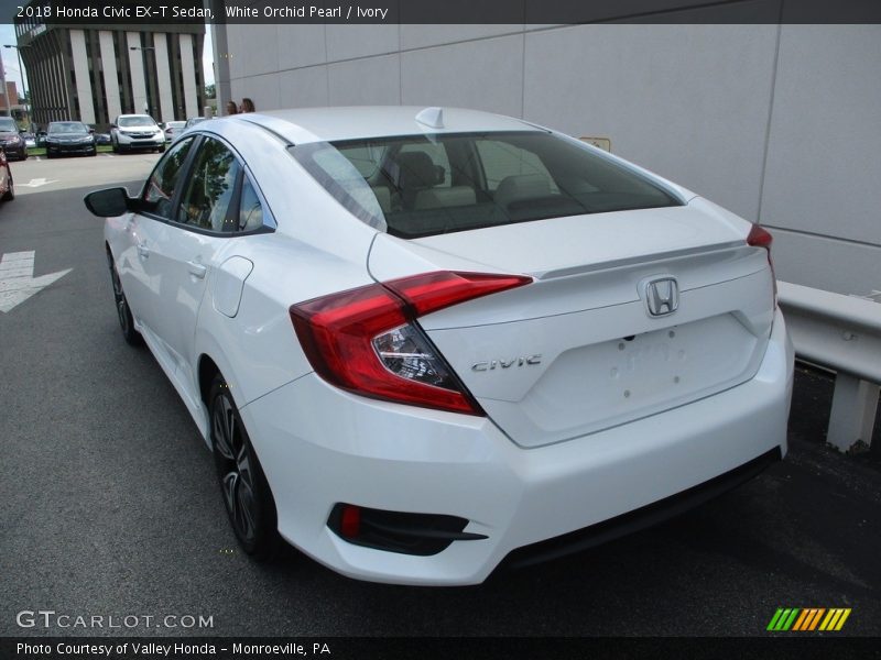 White Orchid Pearl / Ivory 2018 Honda Civic EX-T Sedan