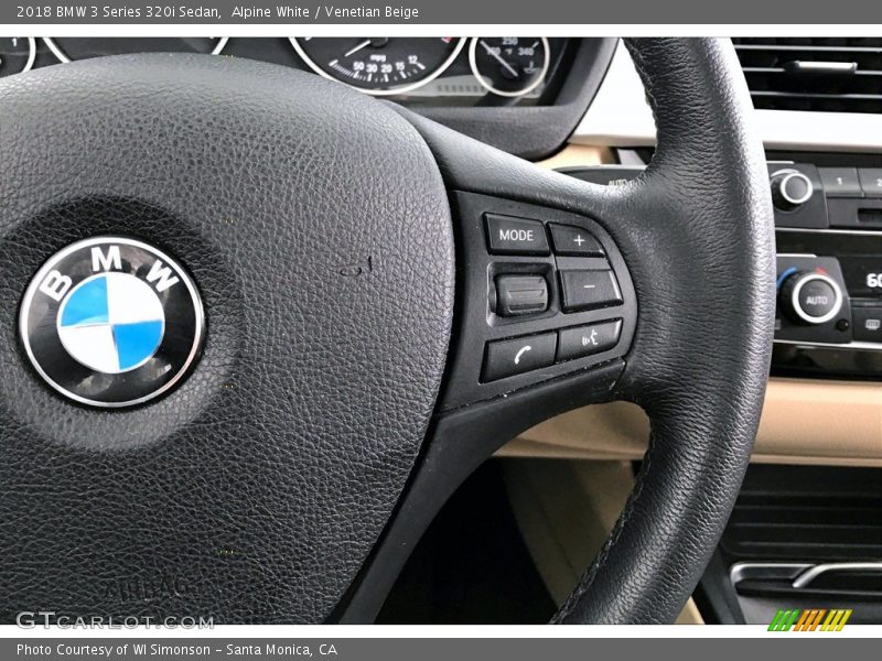 Alpine White / Venetian Beige 2018 BMW 3 Series 320i Sedan