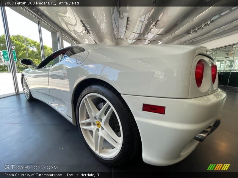 White / Red 2003 Ferrari 360 Modena F1