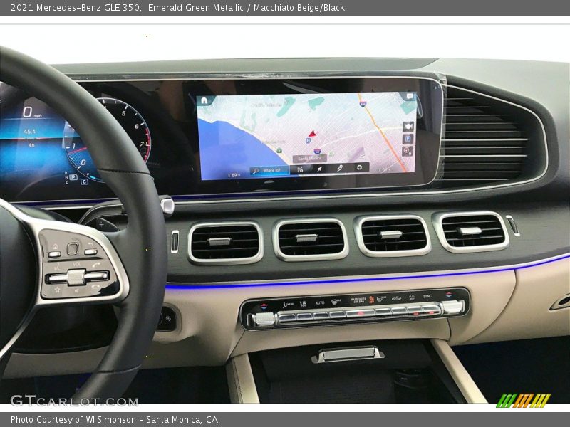 Emerald Green Metallic / Macchiato Beige/Black 2021 Mercedes-Benz GLE 350