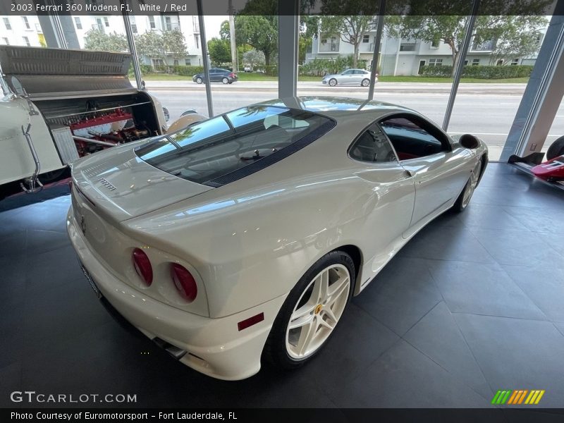 White / Red 2003 Ferrari 360 Modena F1