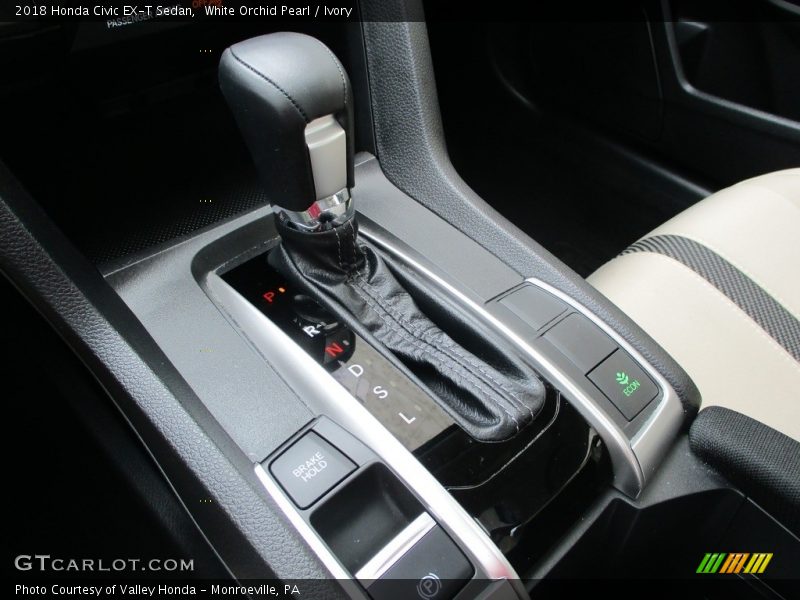 White Orchid Pearl / Ivory 2018 Honda Civic EX-T Sedan