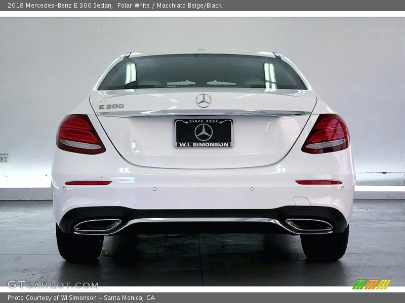 Polar White / Macchiato Beige/Black 2018 Mercedes-Benz E 300 Sedan