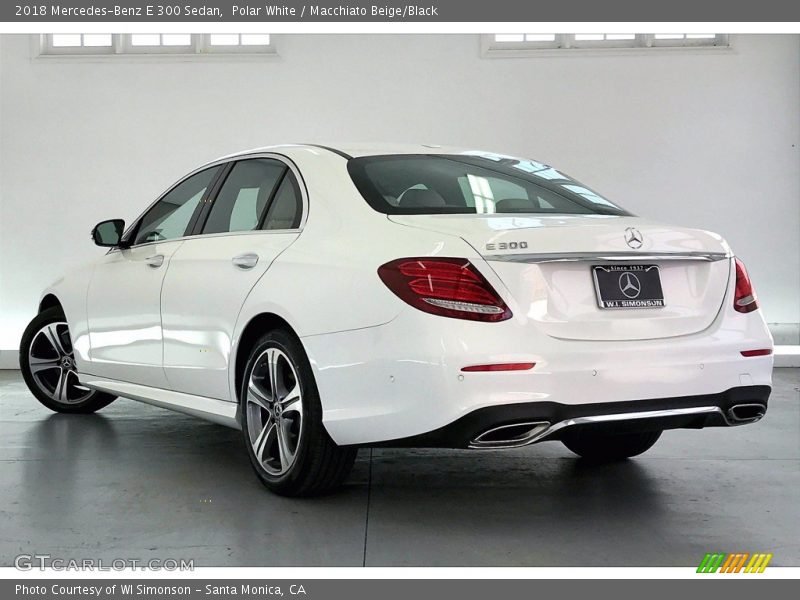 Polar White / Macchiato Beige/Black 2018 Mercedes-Benz E 300 Sedan