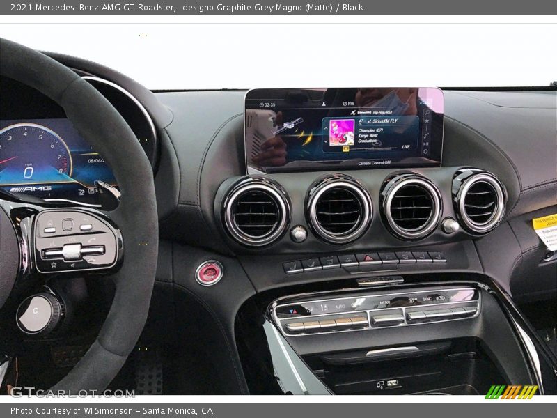 designo Graphite Grey Magno (Matte) / Black 2021 Mercedes-Benz AMG GT Roadster