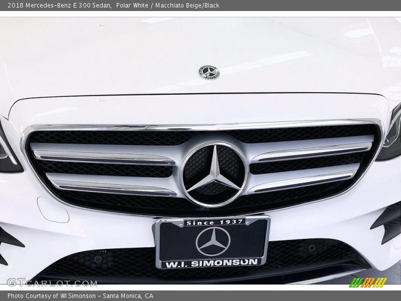 Polar White / Macchiato Beige/Black 2018 Mercedes-Benz E 300 Sedan