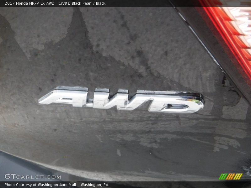 Crystal Black Pearl / Black 2017 Honda HR-V LX AWD