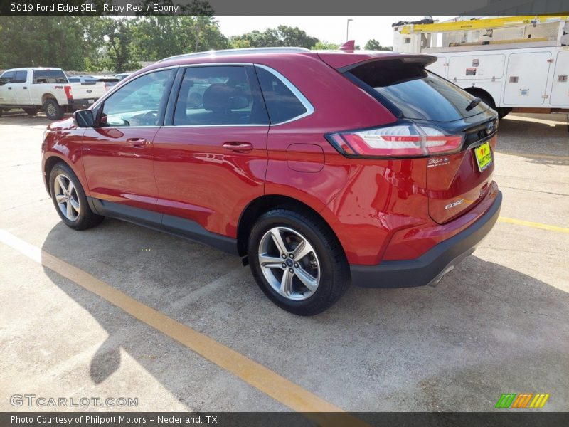 Ruby Red / Ebony 2019 Ford Edge SEL