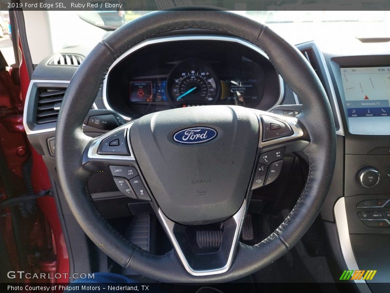 Ruby Red / Ebony 2019 Ford Edge SEL