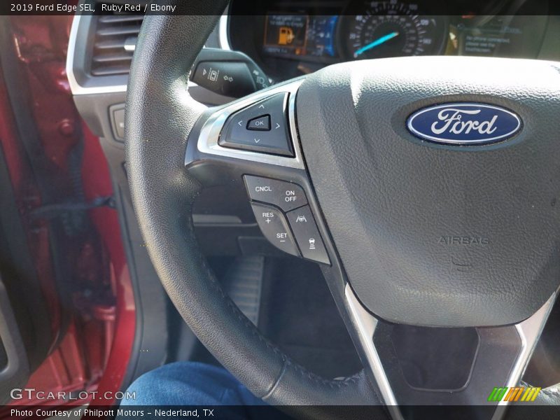 Ruby Red / Ebony 2019 Ford Edge SEL