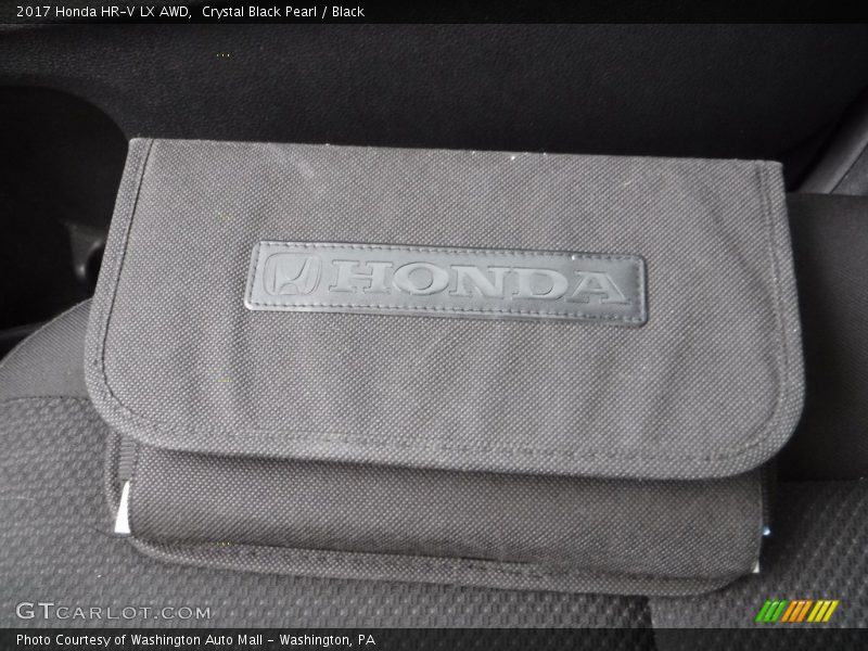 Crystal Black Pearl / Black 2017 Honda HR-V LX AWD