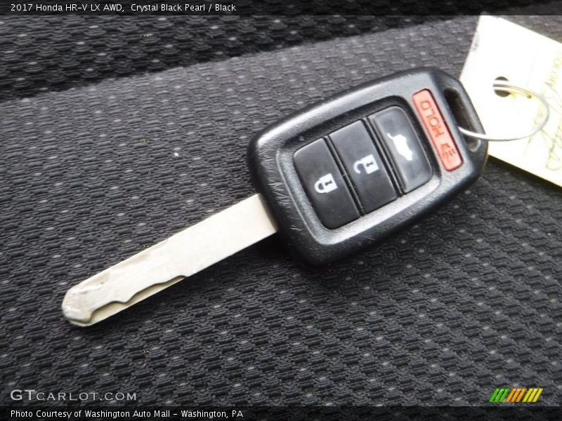 Crystal Black Pearl / Black 2017 Honda HR-V LX AWD