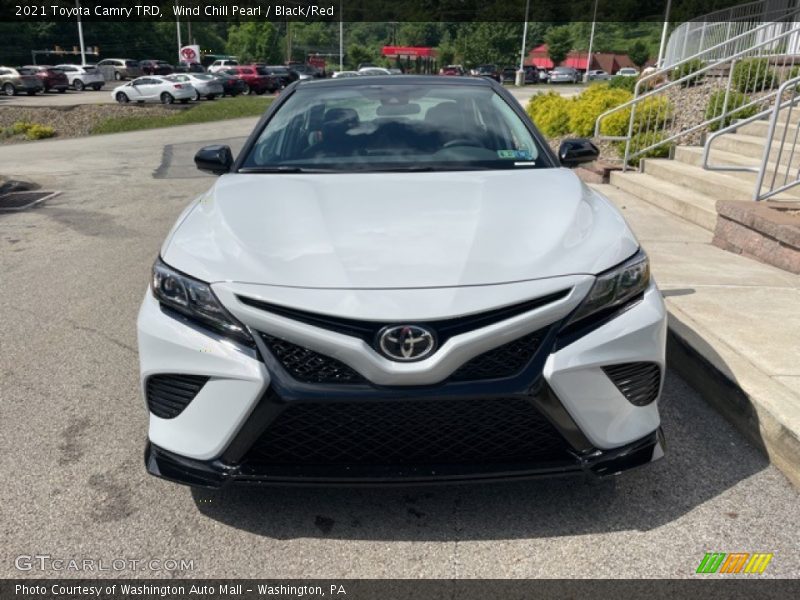 Wind Chill Pearl / Black/Red 2021 Toyota Camry TRD