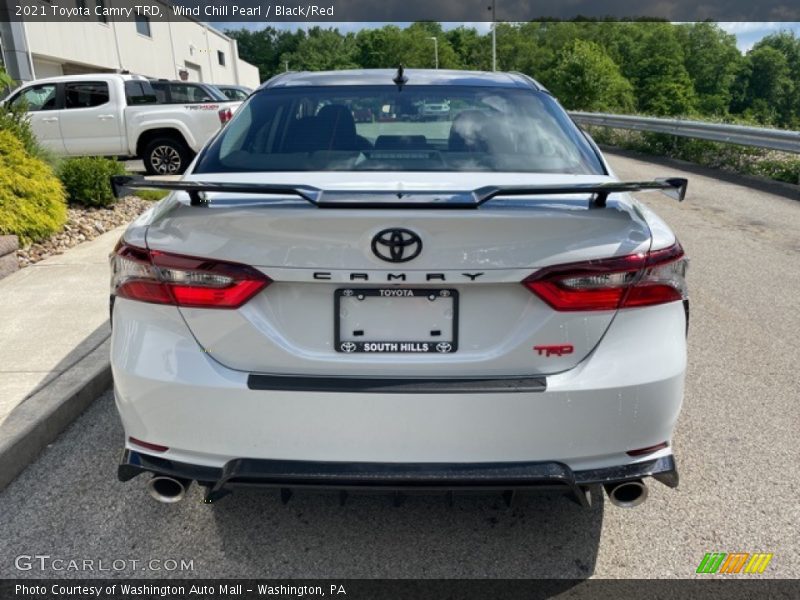 Wind Chill Pearl / Black/Red 2021 Toyota Camry TRD