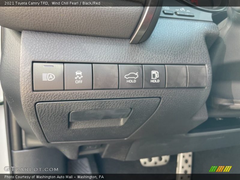 Wind Chill Pearl / Black/Red 2021 Toyota Camry TRD