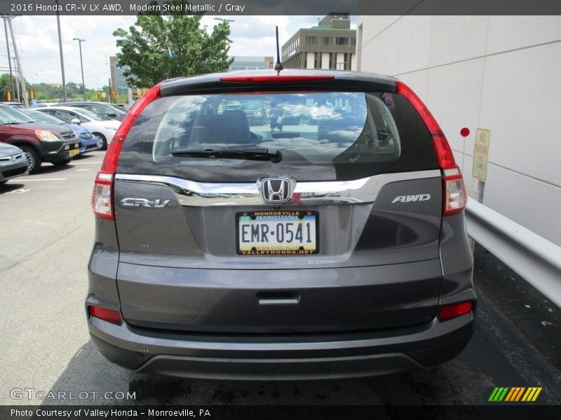 Modern Steel Metallic / Gray 2016 Honda CR-V LX AWD