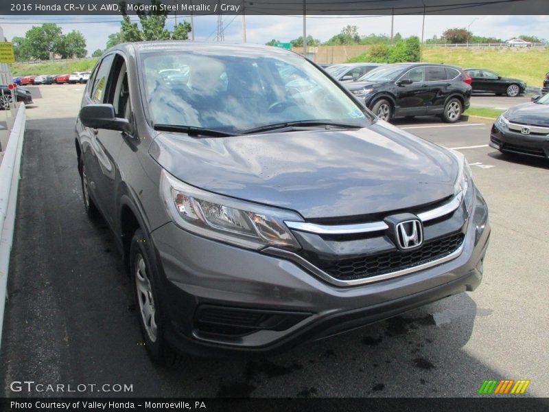 Modern Steel Metallic / Gray 2016 Honda CR-V LX AWD