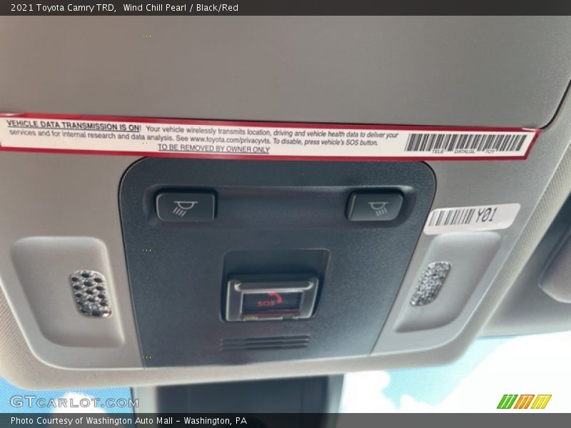 Wind Chill Pearl / Black/Red 2021 Toyota Camry TRD